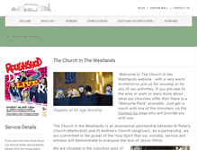 Tablet Screenshot of churchinthewestlands.org.uk